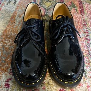 Black Patent Leather Doc Martens Oxfords - only worn once!